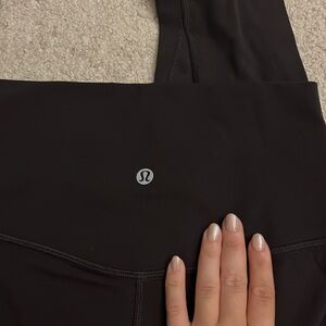 espresso brown cropped lulus! aligns!